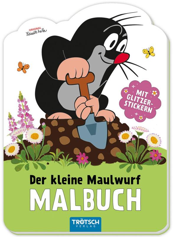 Mini-Malbuch Der kleine Maulwurf mit Glitzerstickern
