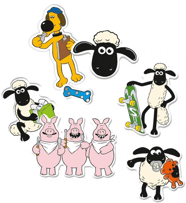 Soft-Sticker SHAUN das Schaf
