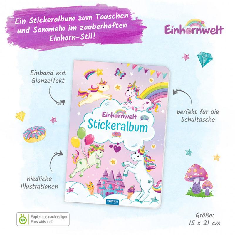 Stickeralbum A5 Einhornwelt