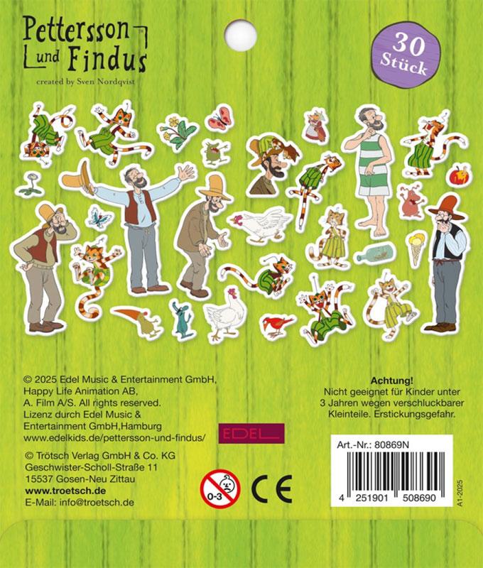 Soft-Sticker mit Pettersson und Findus