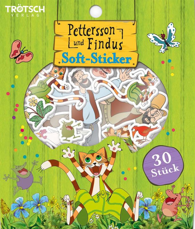 Soft-Sticker mit Pettersson und Findus