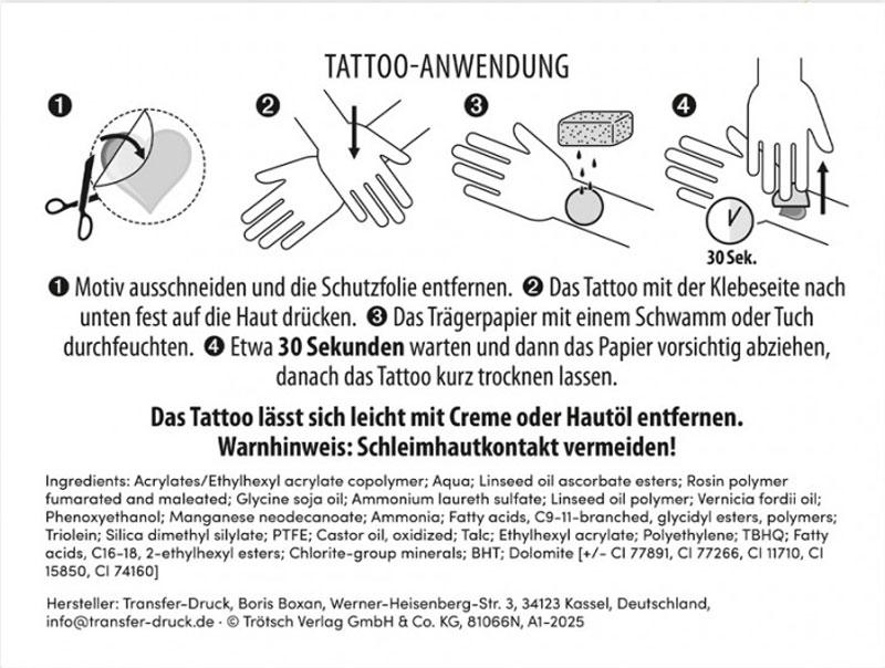 Tattoo Sticker Der kleine Maulwurf