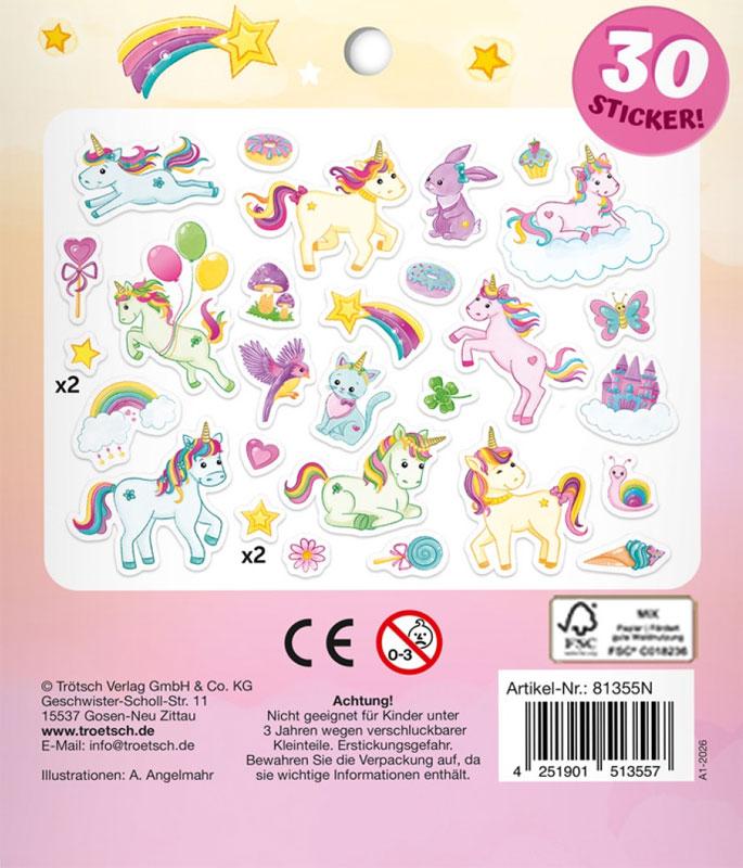 Soft-Sticker Einhornwelt