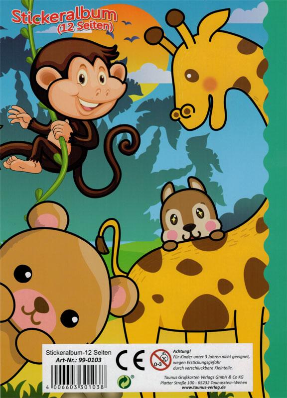 Stickeralbum A5 Zootiere