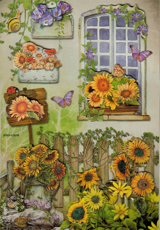 Sticker mit Glimmer & Schmuck