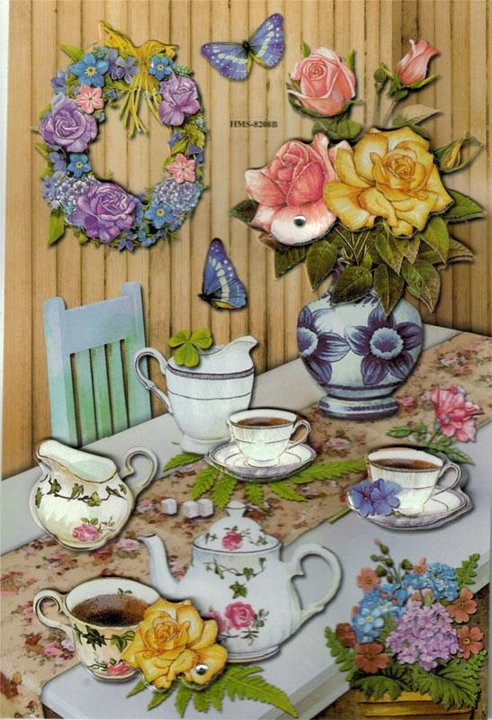 Sticker mit Glimmer & Schmuck