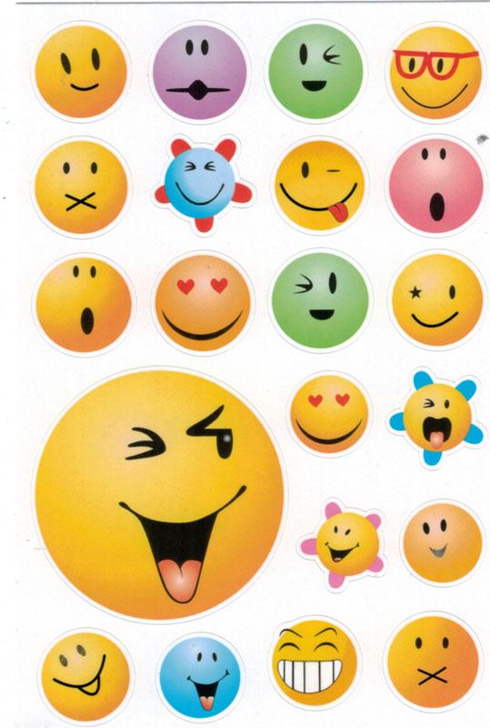 Papier Sticker Smiley