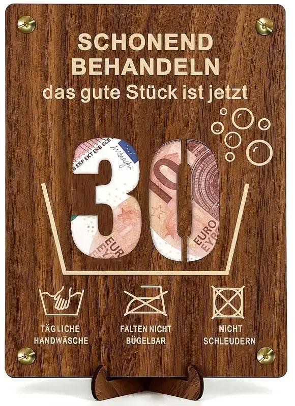 Geburtstagsgeldhalter mit Ständer 30 Jahre