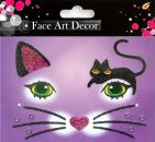 Gesichts-Sticker Katze / Maus