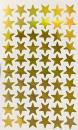 Glossy foil Golden star laser stickers