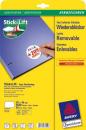 Removable price labels A4 26 x 16 mm