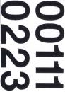 Weatherproof foil numbers 33 mm black