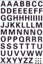Weatherproof foil letters 10 mm black