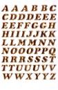 Sticker letters gold embossed 8 mm