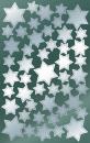 Christmas stars shine silver foil