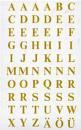 Transparent foil letters 7,5 mm
