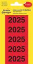 Year dates 2025 red