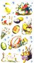 Easter egg sticker paper face VII