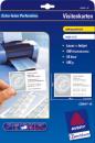 Business cards microperforated matt white 185 g