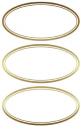 Household labels gold embossing
