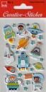 3D Softsticker Weltraum