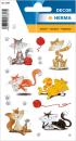Sticker funny cats glimmered