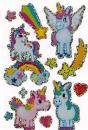 Metallic Sticker Einhorn